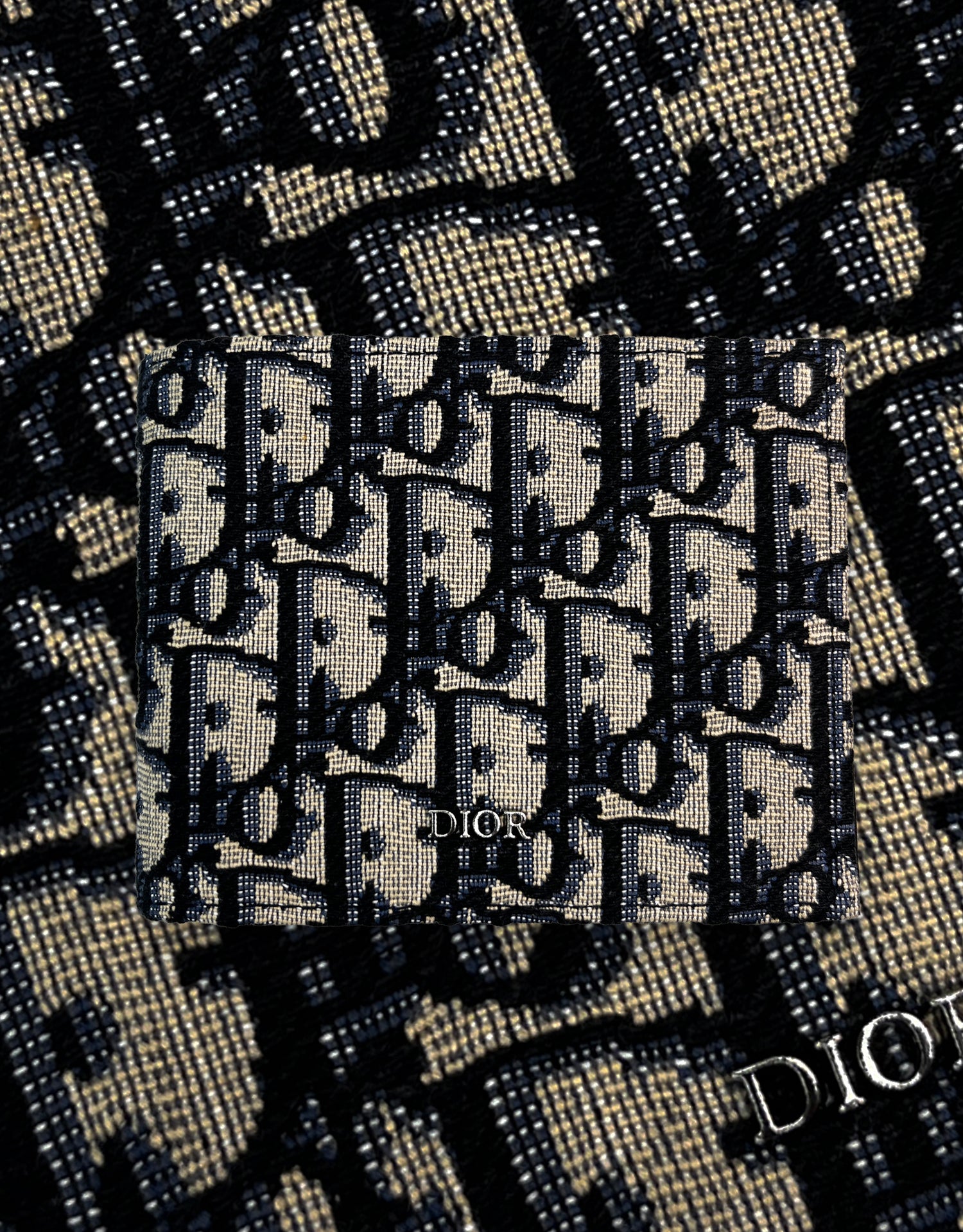 Dior Bifold Oblique Jacquard Wallet