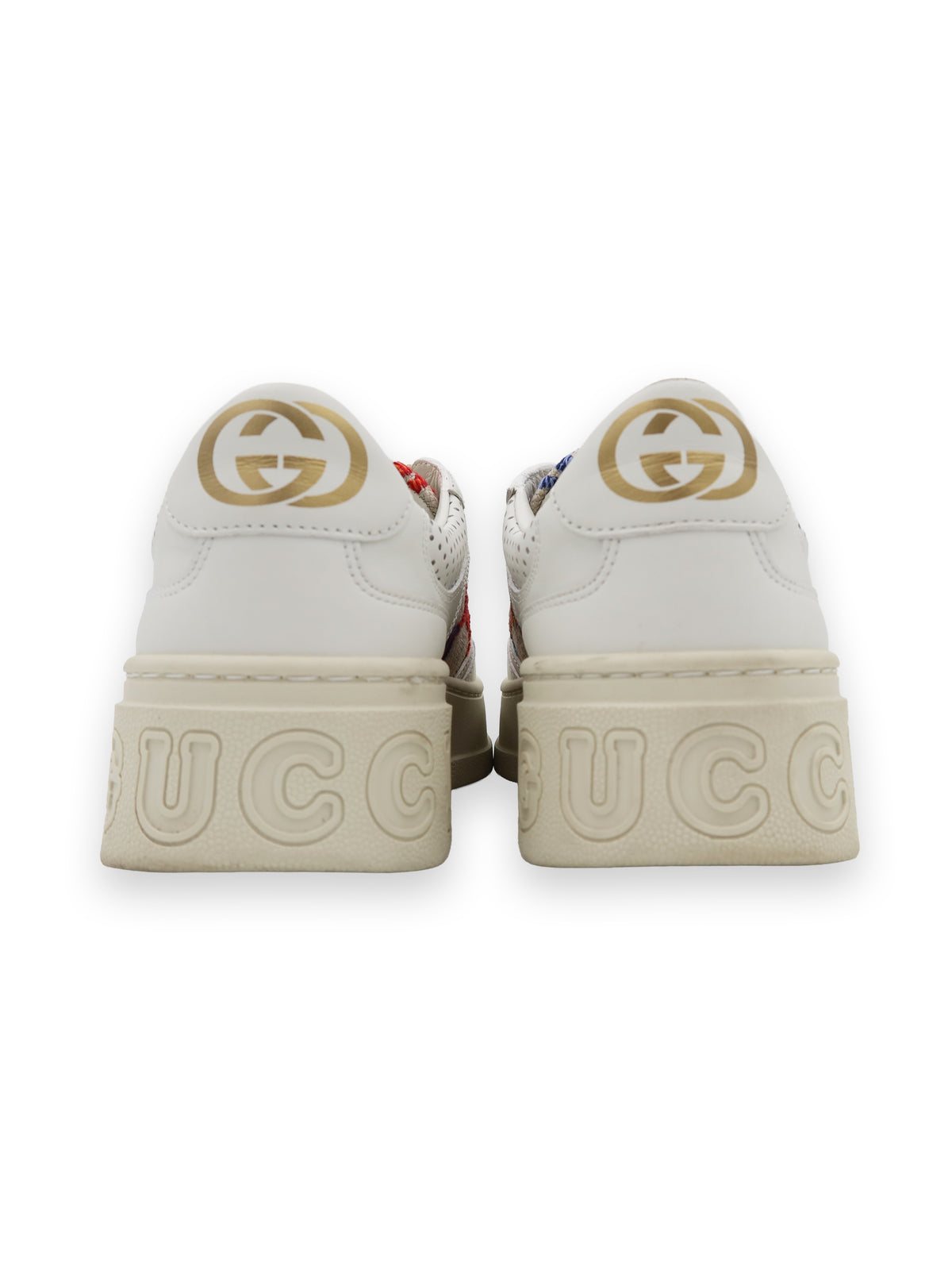 Gucci GG embroidered leather sneakers