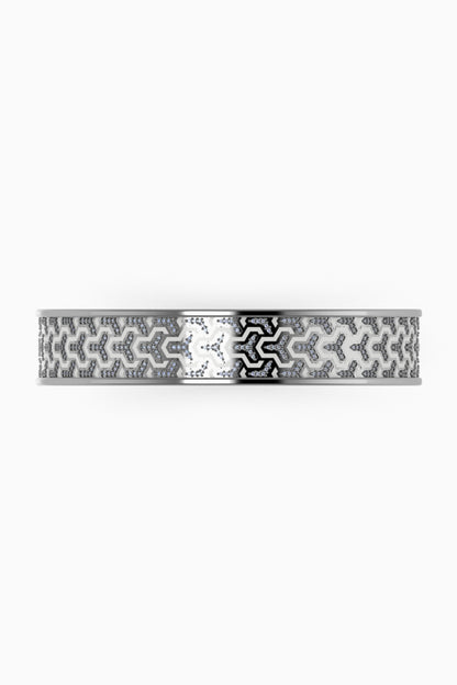 Enamelled Geometric Bangle