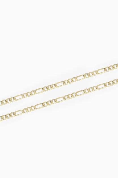 Solid Gold Figaro Chain