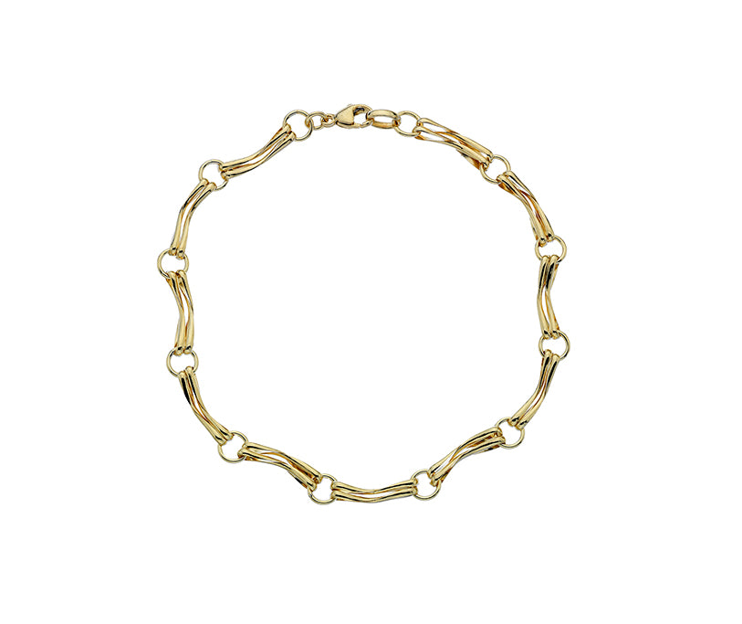 9ct Yellow Sienna 18 7.5&quot;/19cm Bracelet