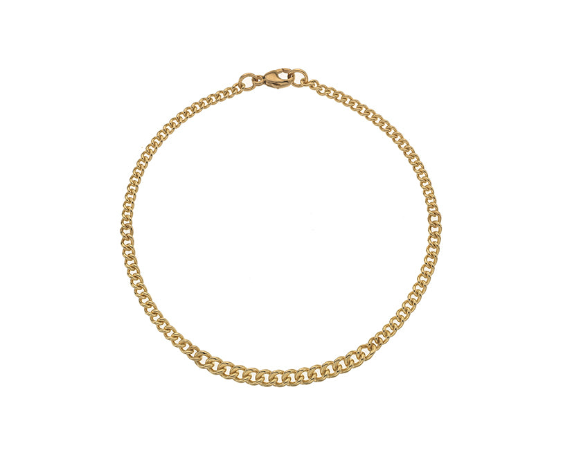 9ct Yellow Twist 11 7.5&quot;/19cm Curb Bracelet