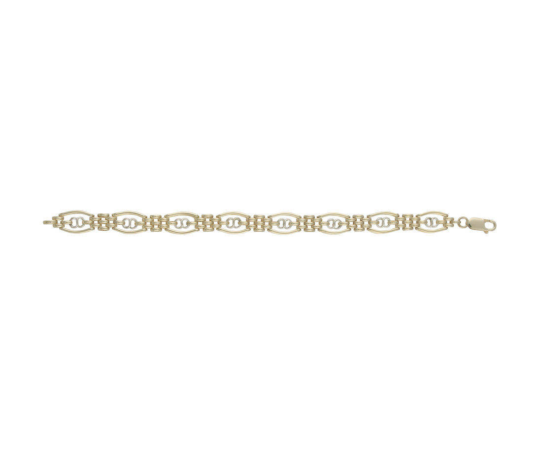 9ct Yellow &amp; White Athenian Gate 1 8.5&quot;/21cm