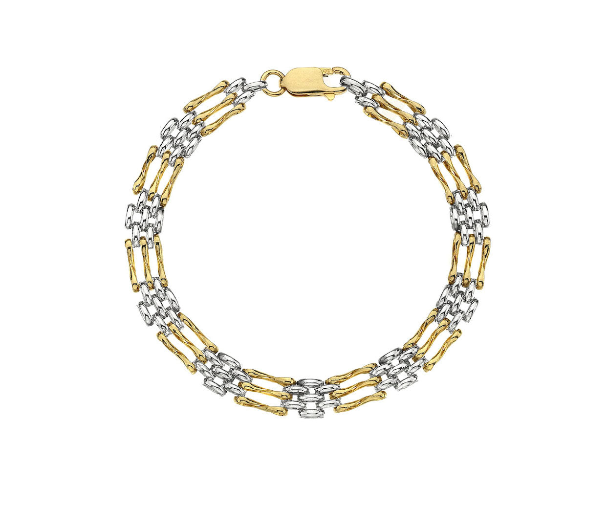 9ct Yellow &amp; White Panther Gate 1 9.5