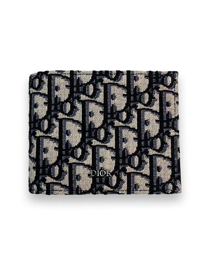 Dior Bifold Oblique Jacquard Wallet