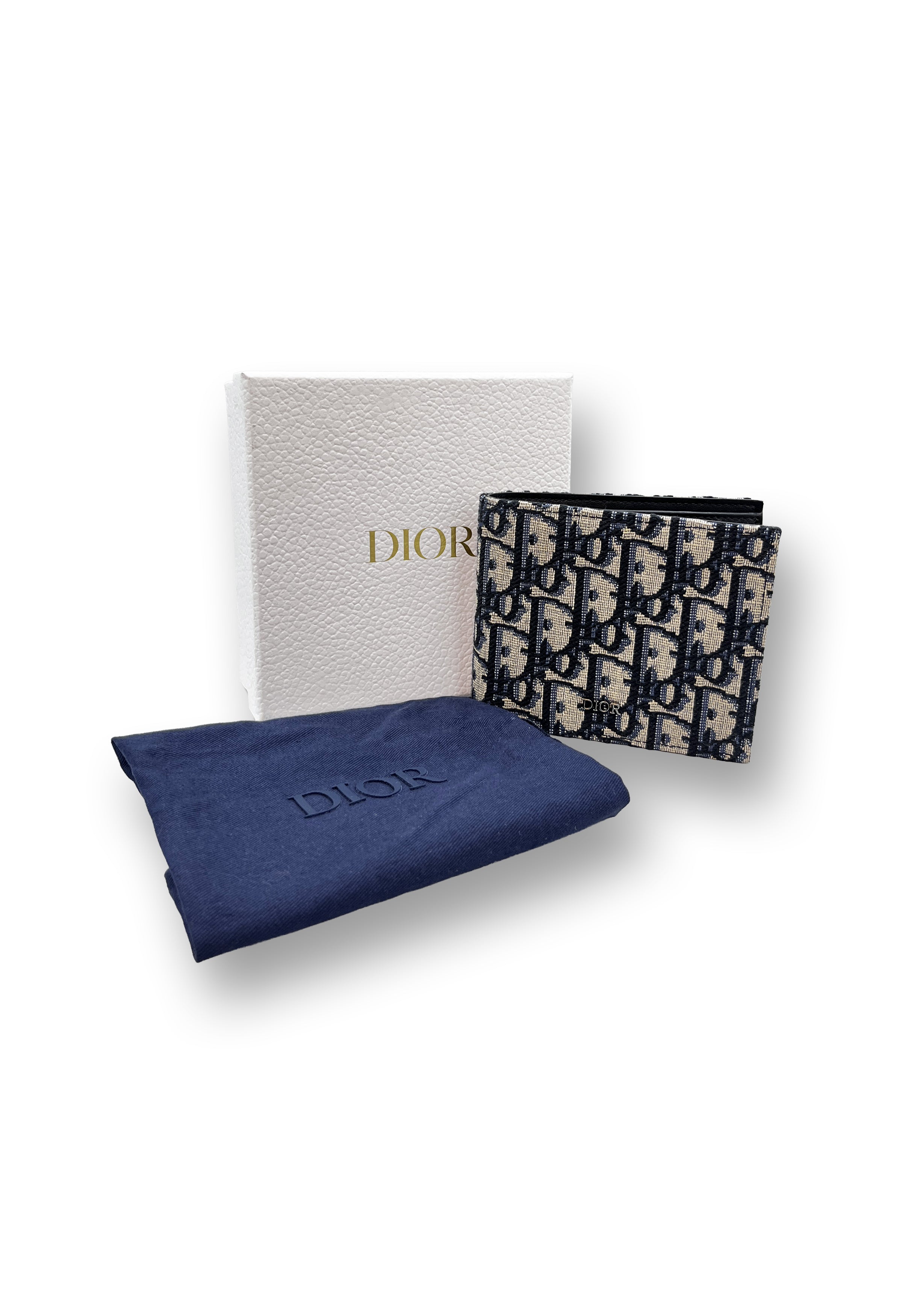 Dior Bifold Oblique Jacquard Wallet