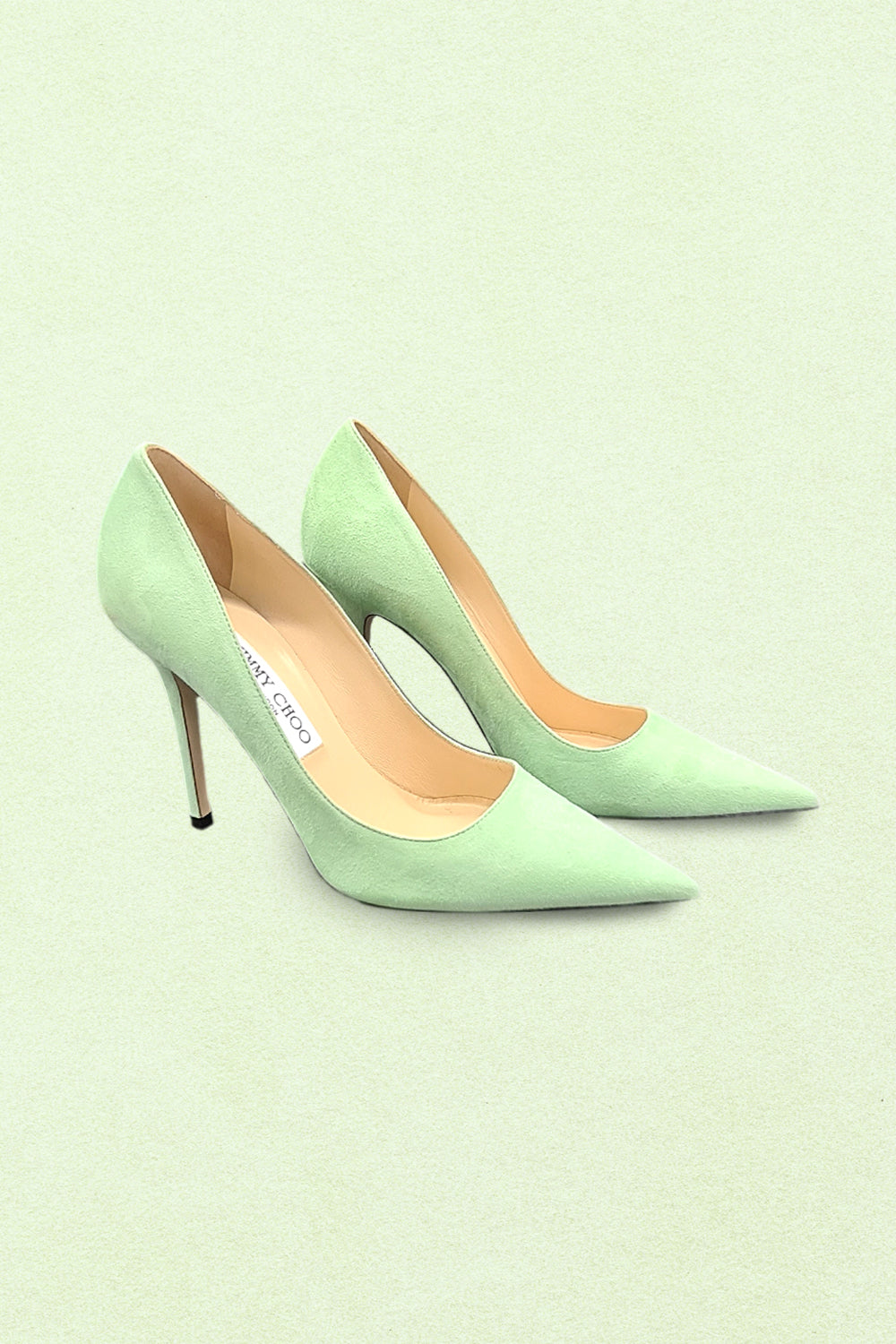 Jimmy Choo Mint Green Suede Pump