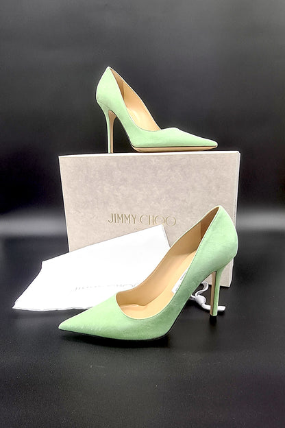 Jimmy Choo Mint Green Suede Pump