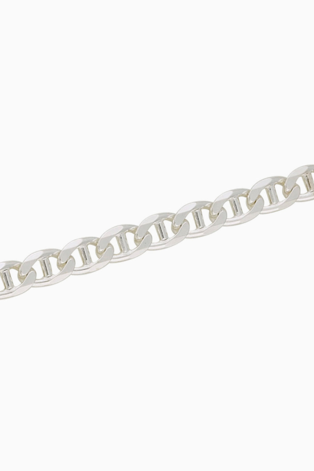 Silver Anchor Curb Chain