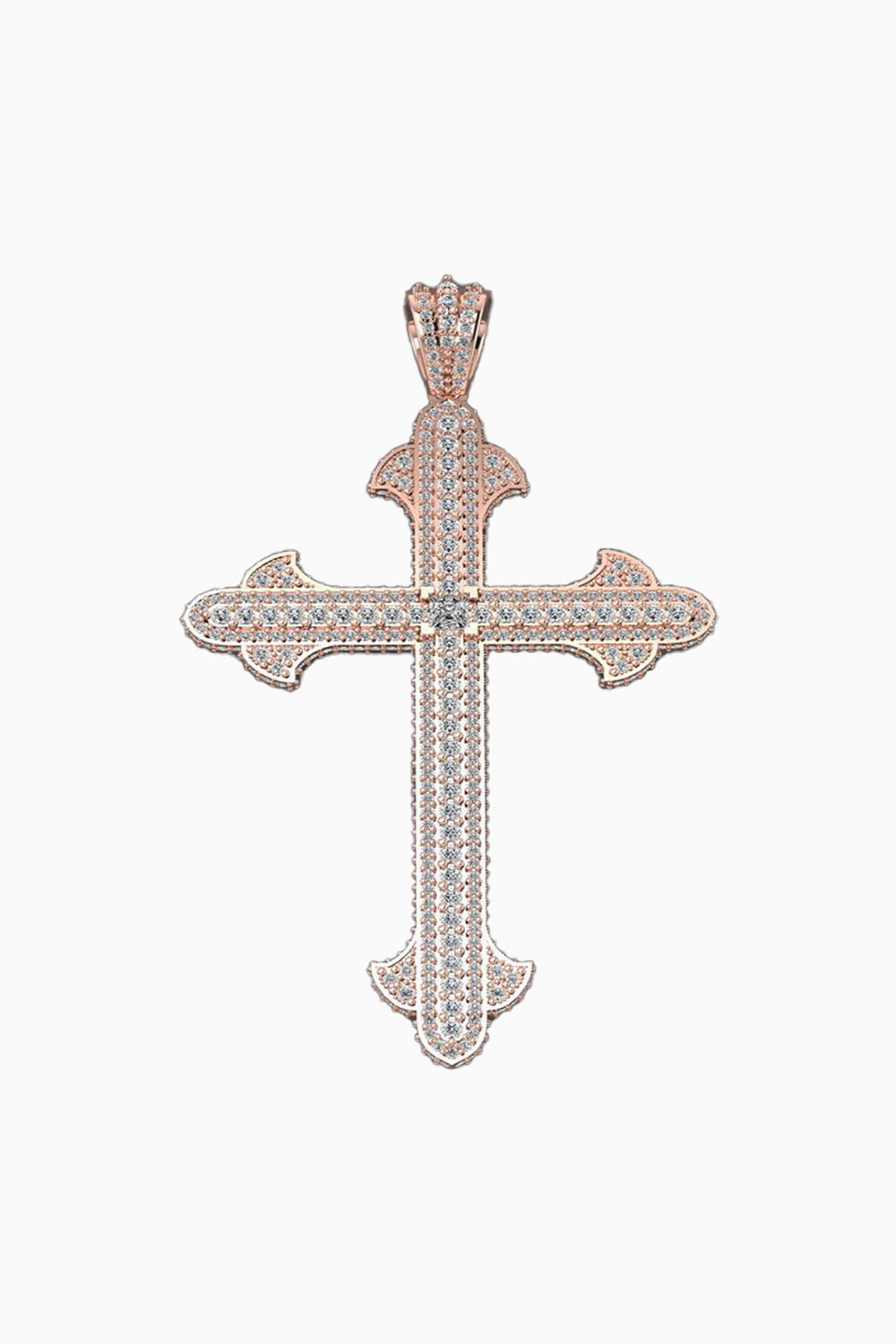 Ornate Diamond Set Cross Pendant