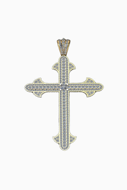 Ornate Diamond Set Cross Pendant