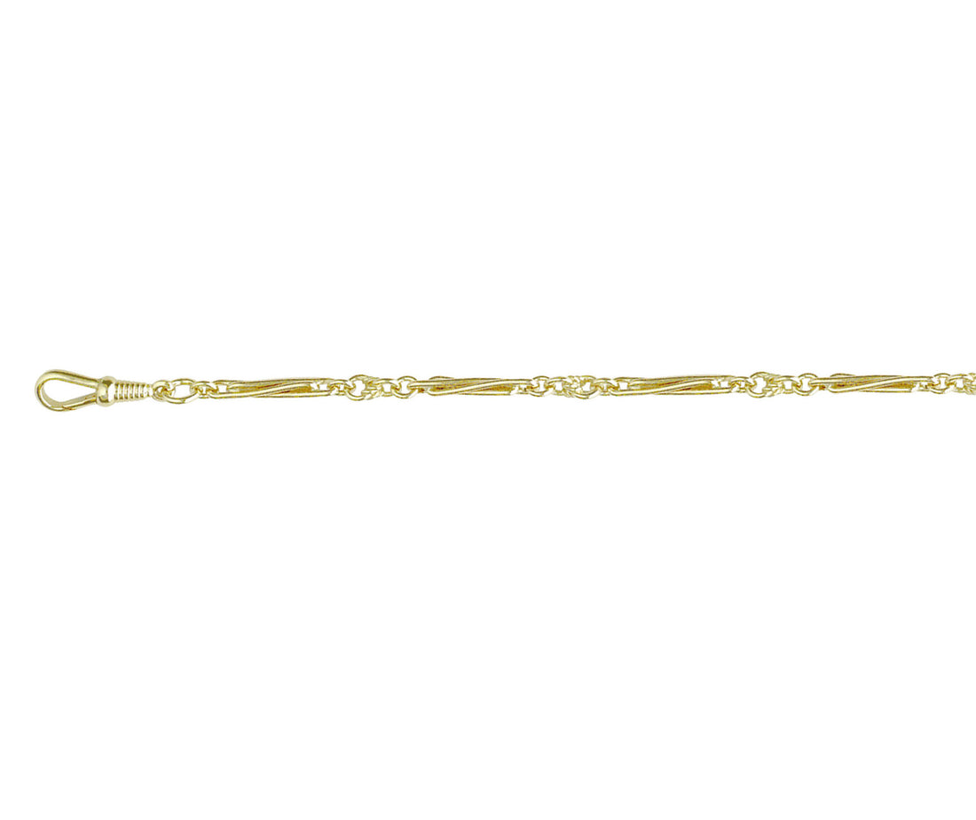 18ct Yellow Trombone &amp; Knot 8.5&quot;/21cm