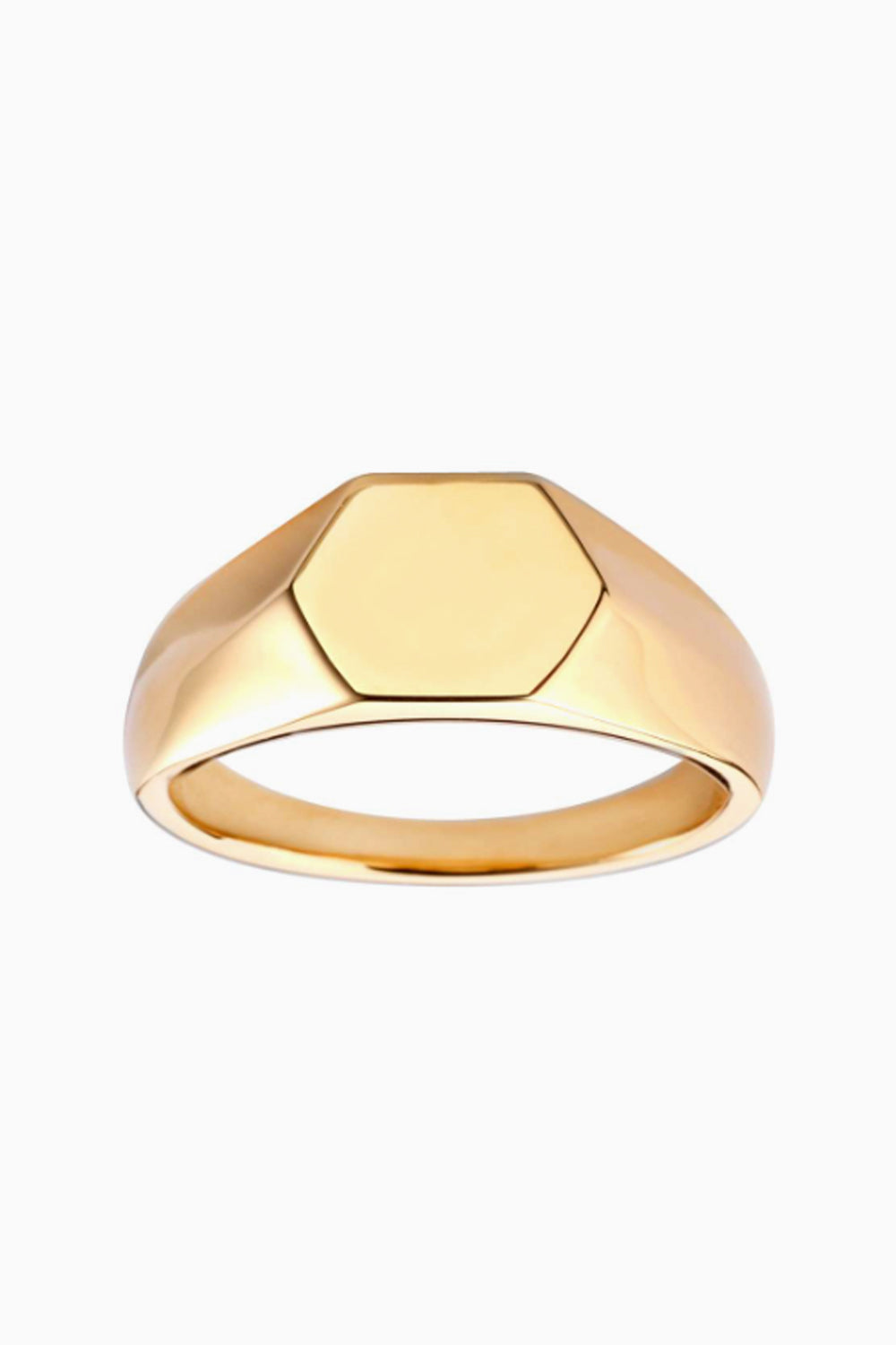 Hexagon Signet Rings