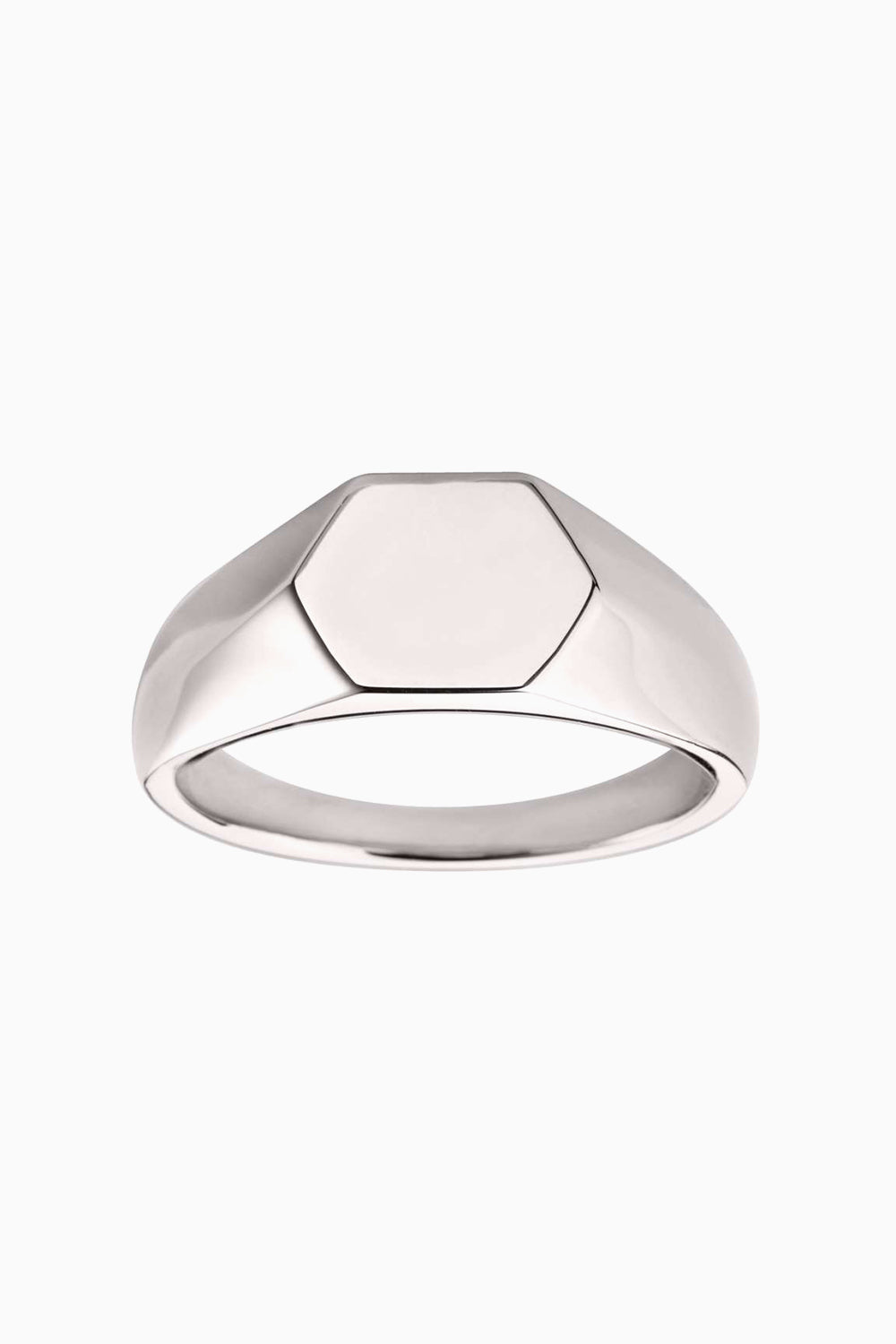 Hexagon Signet Rings